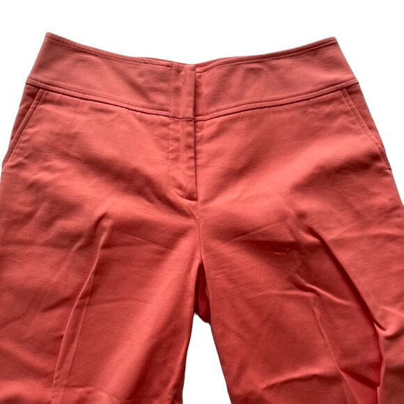 Womens Eric Chino Cropped Pants Peach Pink Pedal Pushers Size 6 u - Picture 2 of 6